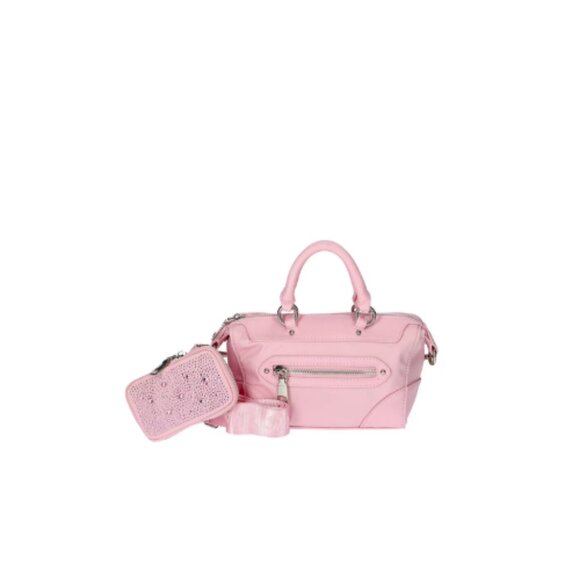 Handbags - Madden NYC Women's Micro Top Handle Nylon Mini Handbag, Pink New